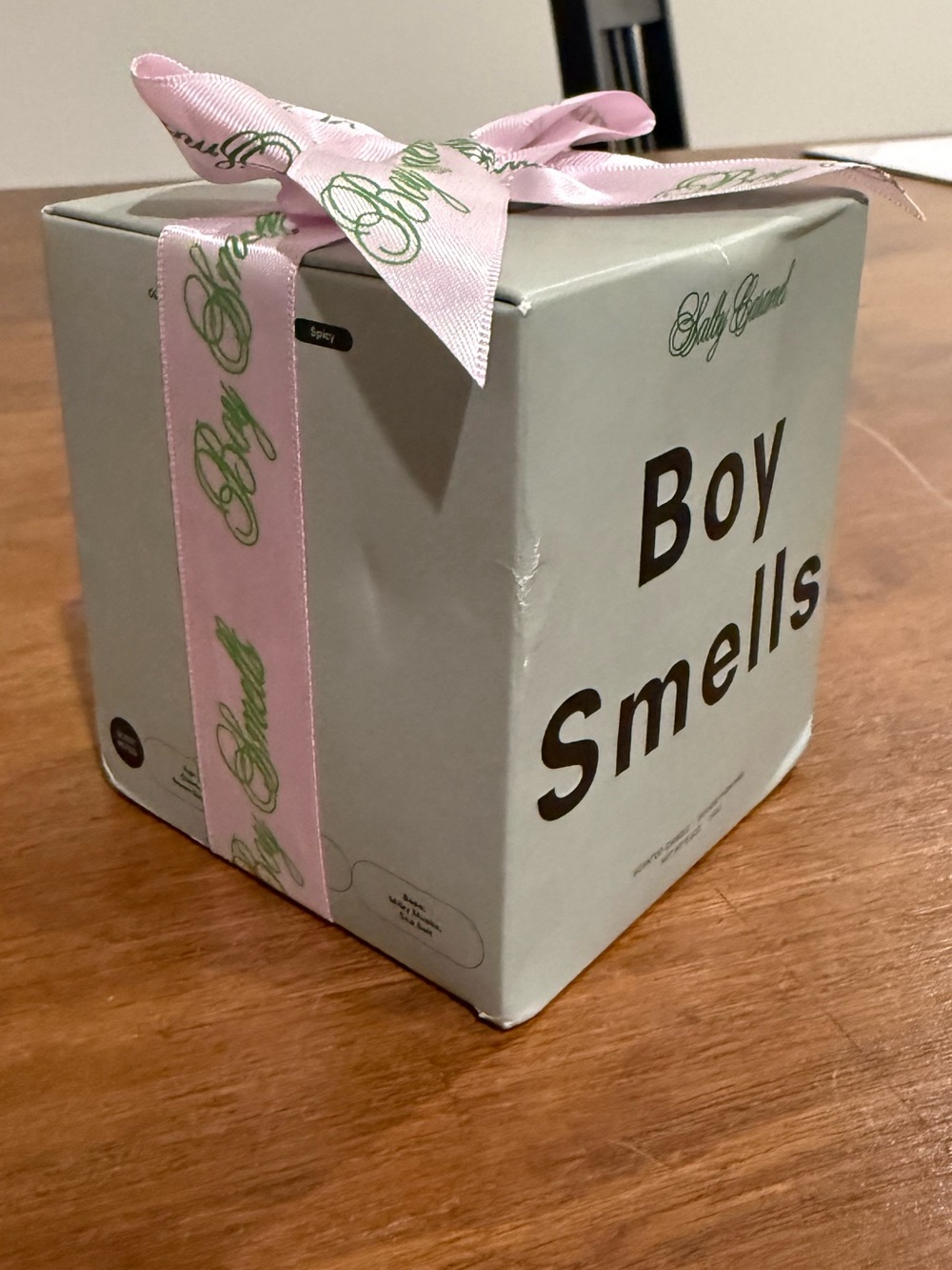 Boy Smells Checkerboard Candle - Mint & Pink - Picture 4 of 4